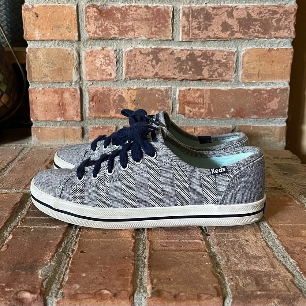 Keds Denim Chambray Striped Sneakers